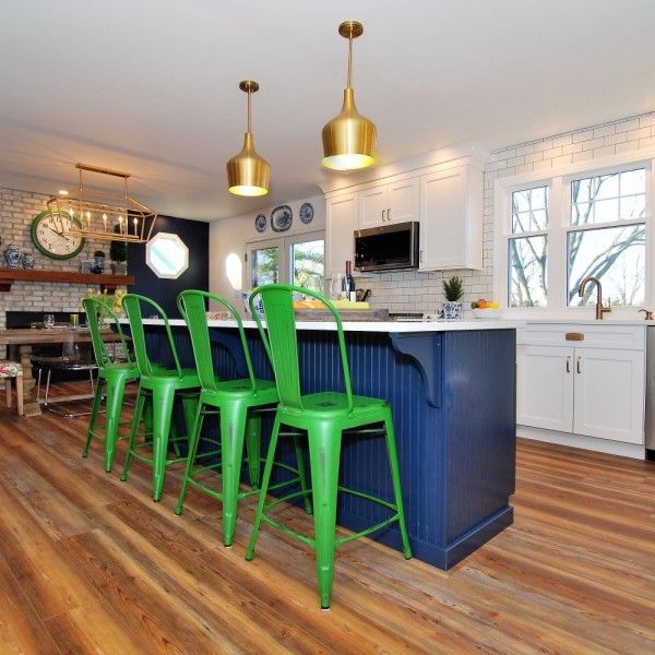 Navy Kitchen Island | Haddonfield NJ | Distinctive Interior Designs