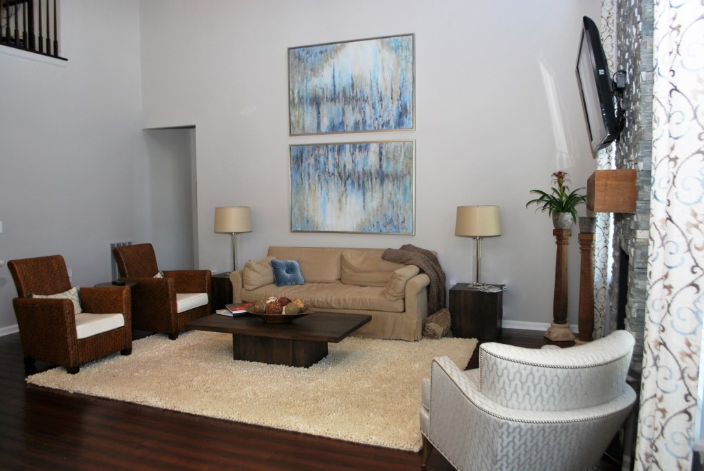 Grey Slate Taupe Transitional Living | Moorestown NJ | | Distinctive Interior Designs