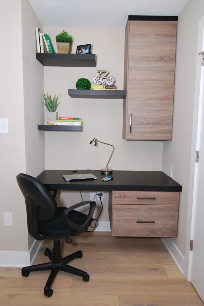 Urban Loft Custom Built-in Desk | Philadelphia PA | Distinctive Interior Designs LLC