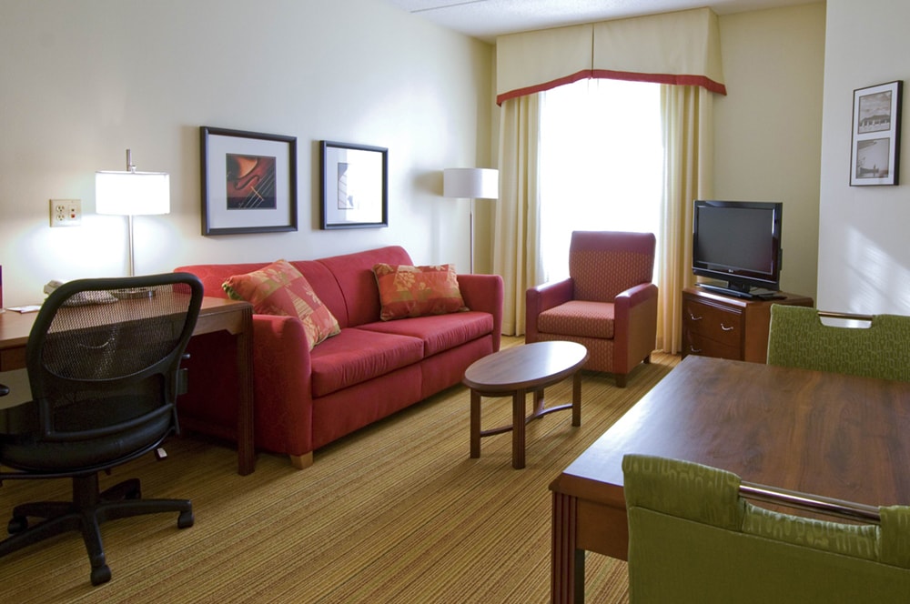 Hotel room by commercial interior design firm Distinctive Interior Designs in NJ and Philadelphia