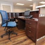 Custom Designed Corporate Desk Details| Cherry Hill, NJ | Distinctive Interior Designs