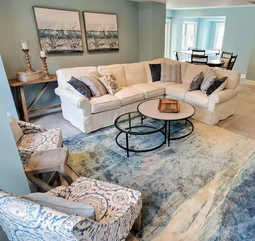 Long Beach Island, New Jersey, beach game room and secctional area