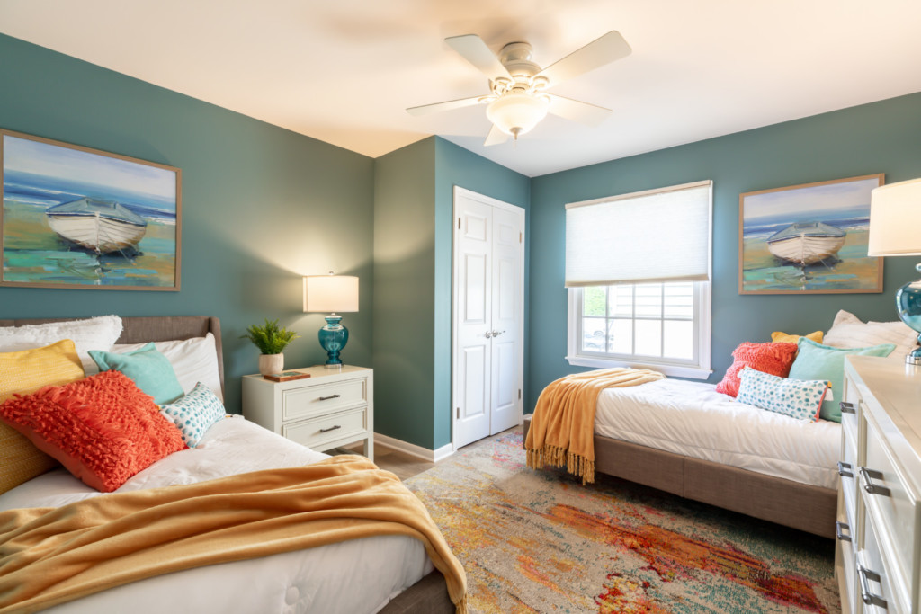 Cape May Condo Guest Bedroom | Distinctive Interior Designs | Cape May NJ