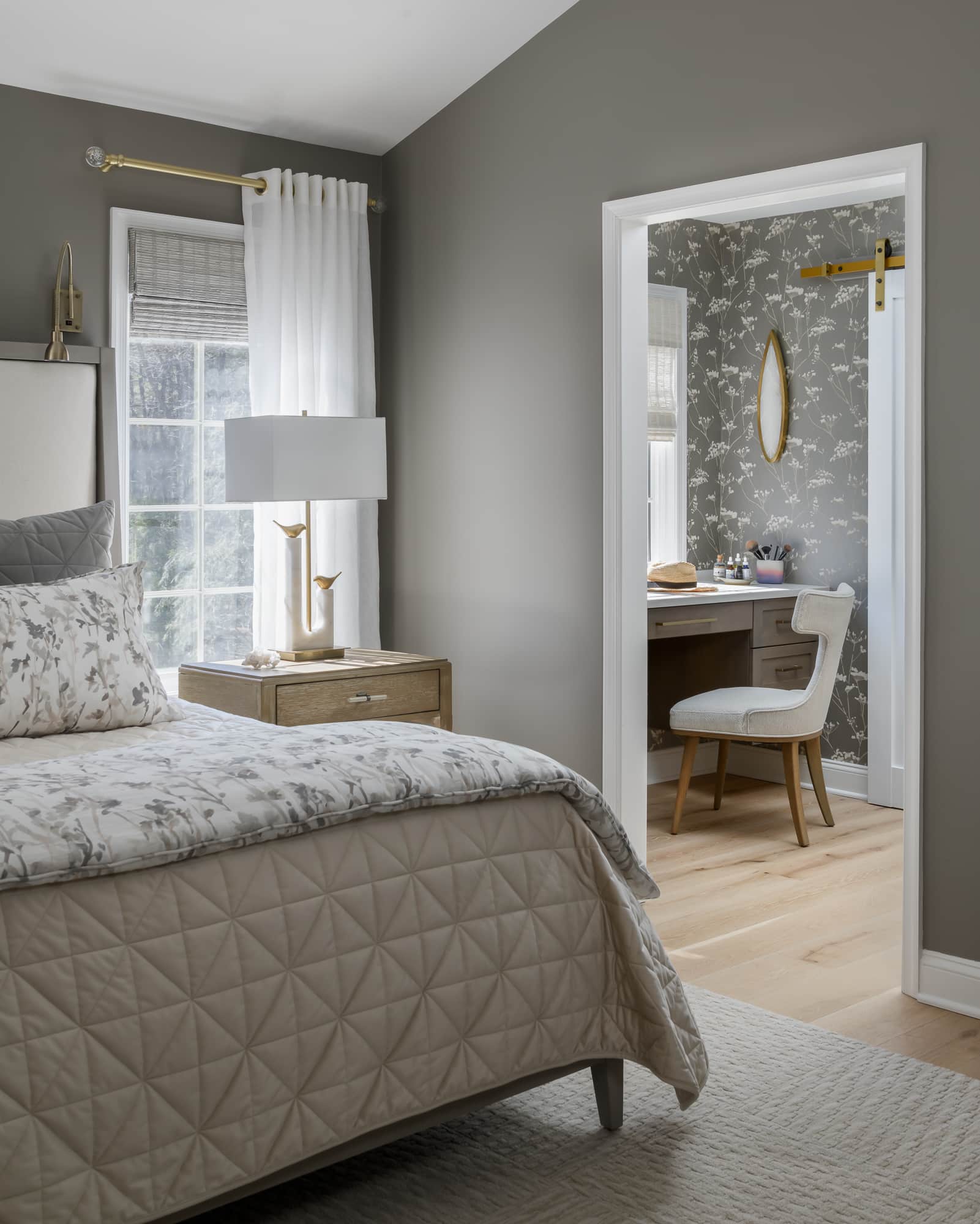 Peaceful Bedroom Suite | Medford | Distinctive Interior Designs