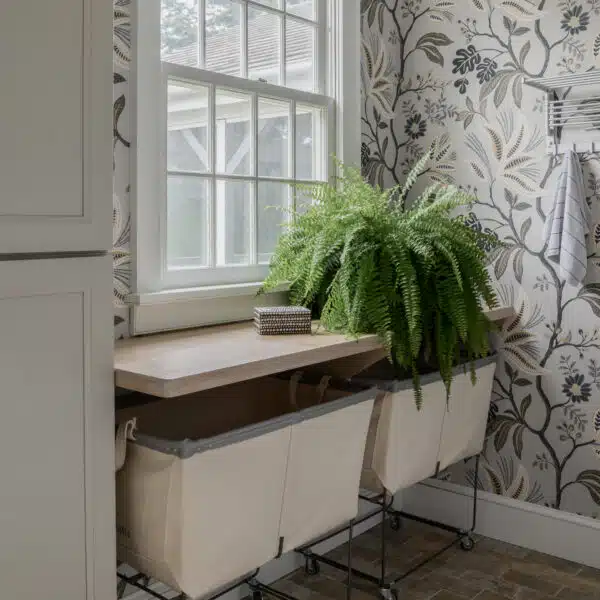 Moorestown, New Jersey laundry room folding counter after redesign and renovation