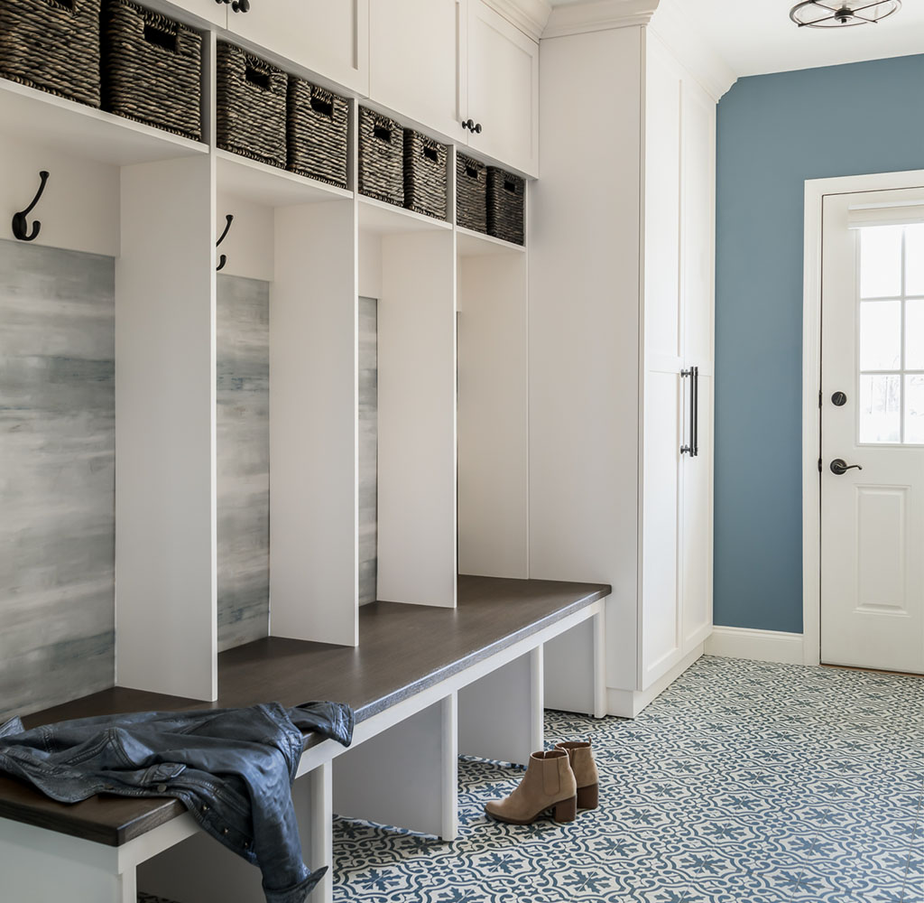 Custom Built mud room, Moorestown, New Jersey