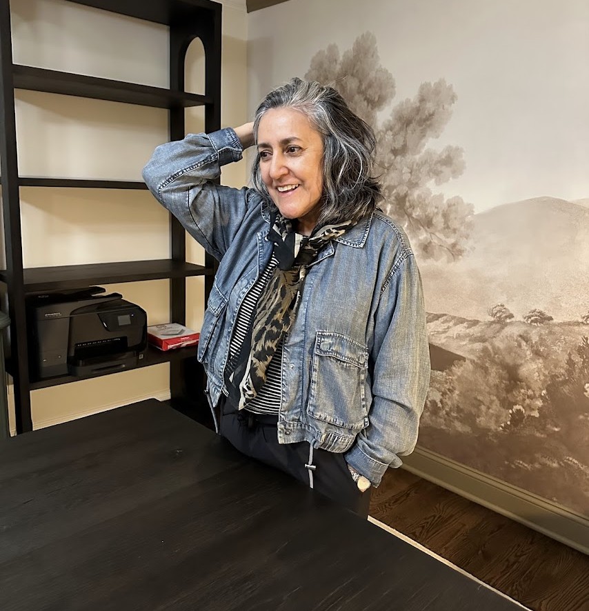 Cropped Angelica in awe after whole home design in MArlton NJ